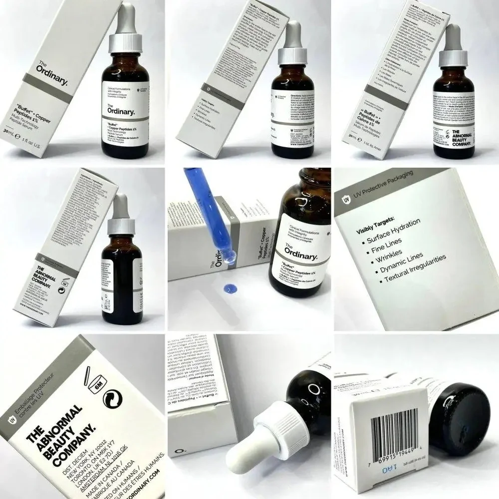 NWT ‼️ 3 X The Ordinary Buffet + Copper Peptides 1%, Anti-Aging Serum 1oz/30ml